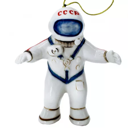 Купить Елочная игрушка Космонавт краски